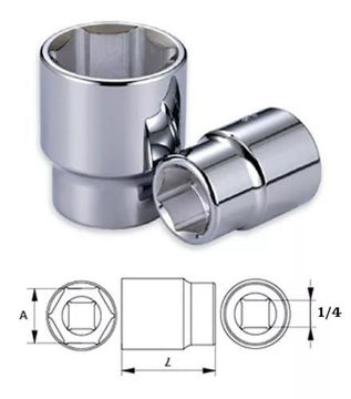 Imagen de DADO ENCASTRE 1/4" HEXAGONAL 5/32" CROSSMAN