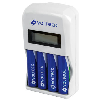 Imagen de CARGADOR DE PILAS AAA,AA,9V, CON 4 AA INCLUIDAS 3.5HS. VOLTECK CA-RE-10