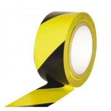 Imagen de CINTA SEÑALIZACION AMARILLA Y NEGRA 48MM X 33M TRUPER