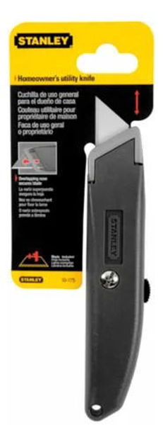 Imagen de TRINCHETA RETRACTIL METAL/PLASTICO GRIS STANLEY