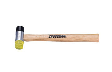 Imagen de MARTILLO DOBLE CABEZA PLASTICO Y NYLON 25CM CROSSMAN