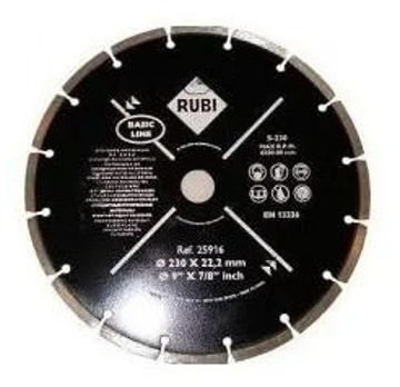 Imagen de DISCO DIAMANTADO SEGMENTADO SECO RUBI