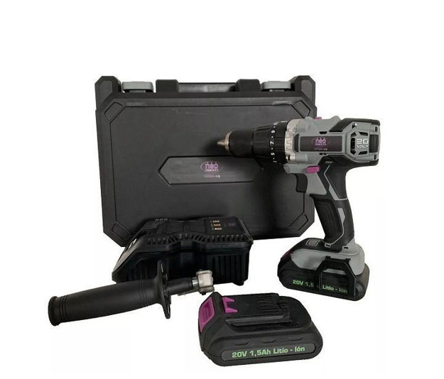 Imagen de TALADRO ATORNILLADOR BATERIA 20V 13MM NEO