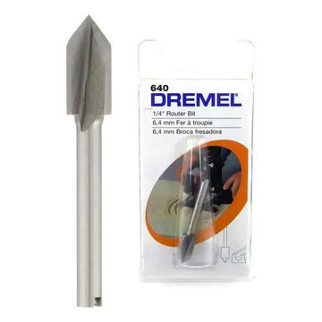 Imagen de FRESA PARA RANURAS EN "V" 6.4MM 640 DREMEL