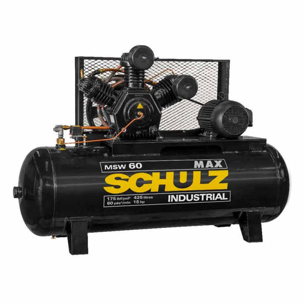 Imagen de COMPRESOR 15HP. TRIFÁSICO MSW-60MAX 425L. SCHULZ