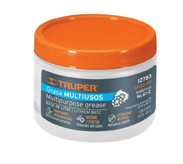 Imagen de GRASA MULTIUSO LUBRICANTE LITIO 450GR. TRUPER