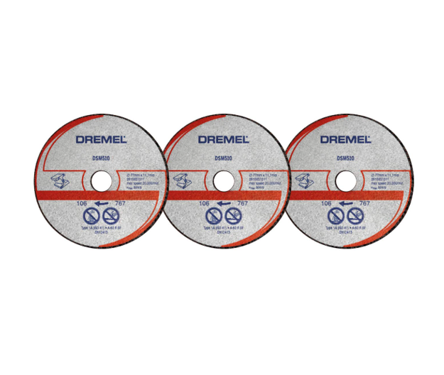 Imagen de KIT 3 DISCOS CORTE METAL DSM 510 DREMEL
