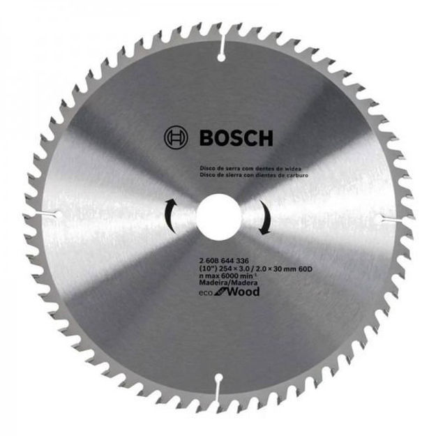 Imagen de HOJA DE SIERRA PARA INGLETADORA ECO 10" 60D. BOSCH