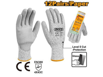 Imagen de GUANTES RESISTENTE A CORTE INGCO TALLE XL