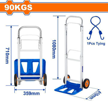 Imagen de CARRO CARGA PLEGABLE HASTA 90KG WADFOW