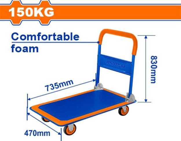 Imagen de CARRO PLATAFORMA PLEGABLE CAPACIDAD 150KG WADFOW