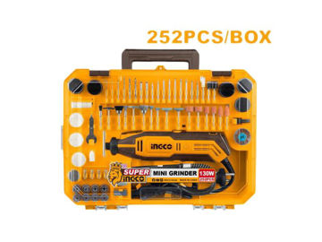 Imagen de MINI TORNO 130W CON 252 ACCESORIOS INGCO