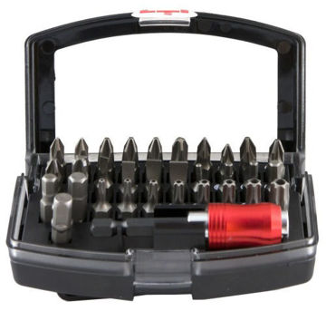 Imagen de JUEGO PUNTAS PARA ATORNILLADOR + ADAPTADOR 32 PIEZAS KRINO