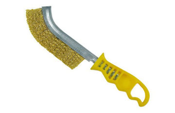 Imagen de CEPILLO DE MANO LATON MANGO AMARILLO INECO