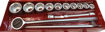 Imagen de JUEGO DADOS 14 PIEZAS ENCASTRE 3/4" 22-50MM CHANGLU