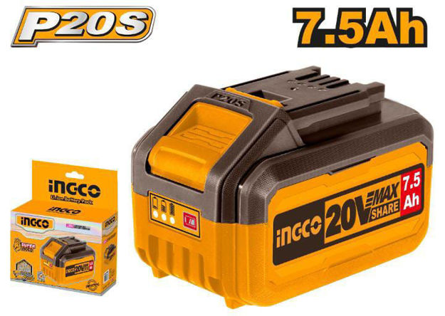 Imagen de BATERIA 20V 7.5AH INGCO