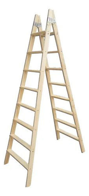 Imagen de ESCALERA DE MADERA TIPO PINTOR 10 ESCALONES