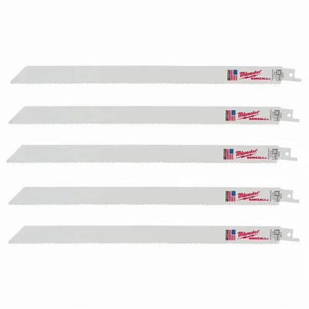 Imagen de KIT 5 HOJAS SIERRA SABLE CORTE UNIVERSAL 4800-5194 MILWAUKEE