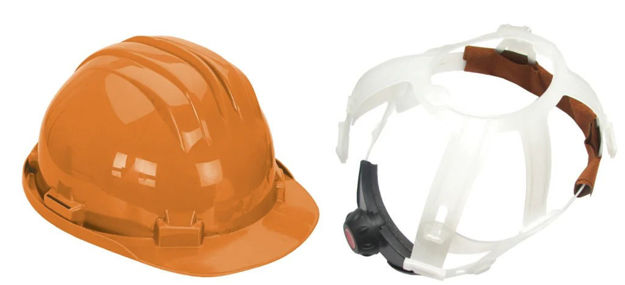 Imagen de CASCO SEGURIDAD CON ARNÉS REGULABLE NARANJA 5-RG CLIMAX