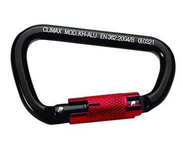 Imagen de MOSQUETÓN ALUMINIO PARA CINTURÓN DE SEGURIDAD TIPO D CLIMAX