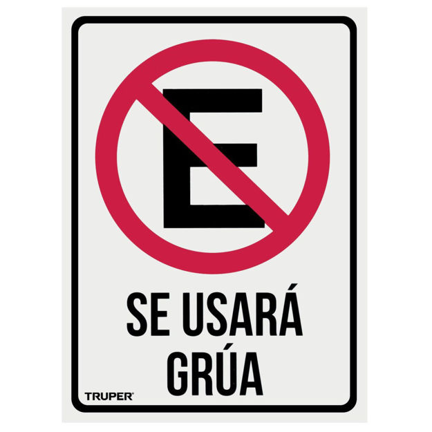 Imagen de CARTEL NO ESTACIONAR 25x34CM TRUPER