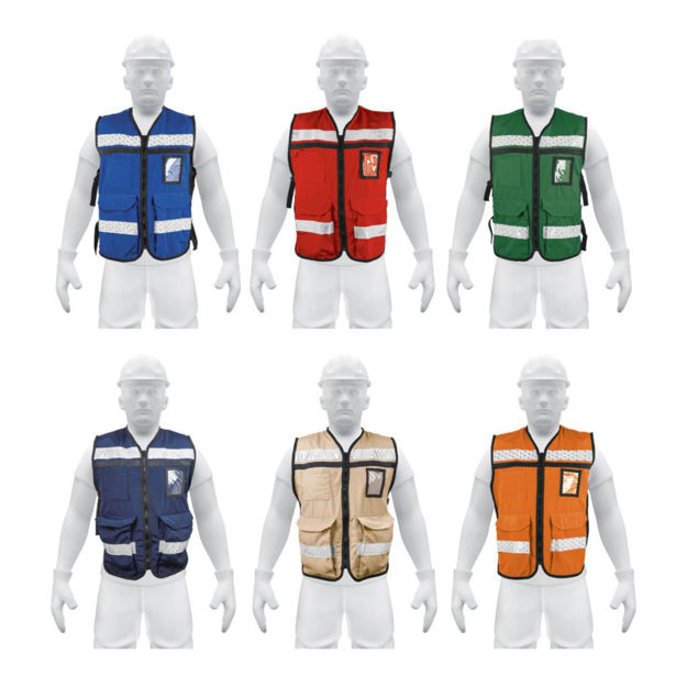 Imagen de CHALECO BRIGADISTA REFORZADO CON REFLECTIVO VERDE TRUPER