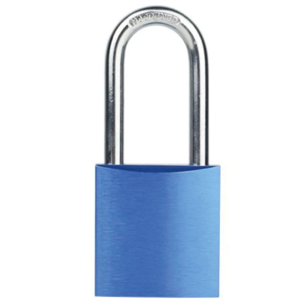 Imagen de CANDADO DE BLOQUEO CUERPO ALUMINIO AZUL BOZZYS