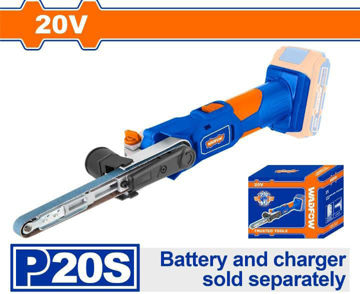 Imagen de MINI LIJADORA BANDA BATERÍA 20V CARCAZA WADFOW