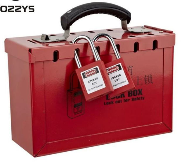 Imagen de CAJA DE BLOQUEO GRUPAL ROJA BOZZYS