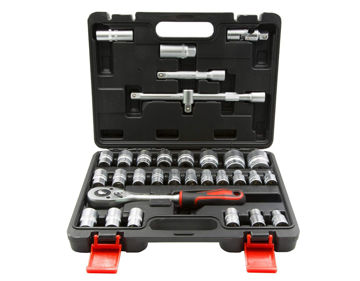 Imagen de JUEGO DADOS HEXAGONAL / ESTRIADOS ENCASTRE 1/2" LTI