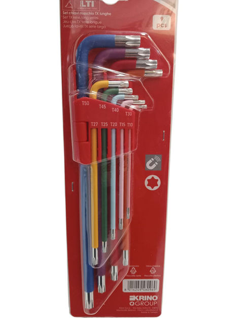 Imagen de JUEGO LLAVES TORX MAGNETICAS 9 PIEZAS