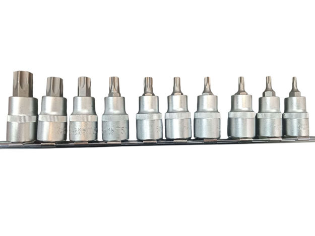 Imagen de JUEGO DADOS TORX MACHOS 10 PIEZAS LTI