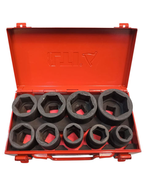 Imagen de JUEGO DADOS DE IMPACTO 9 PIEZAS ENCASTRE 3/4" LTI