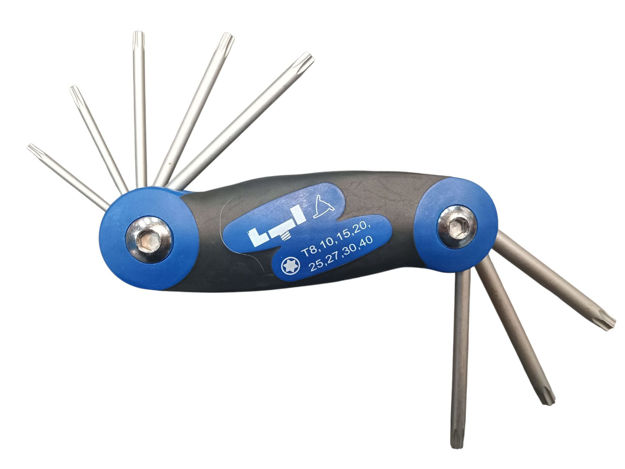 Imagen de JUEGO LLAVES TORX NAVAJA 7 PIEZAS LTI
