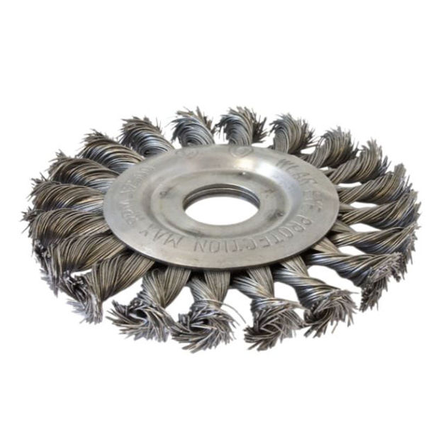 Imagen de CEPILLO CIRCULAR TRENZADO ACERO 115MM INECO
