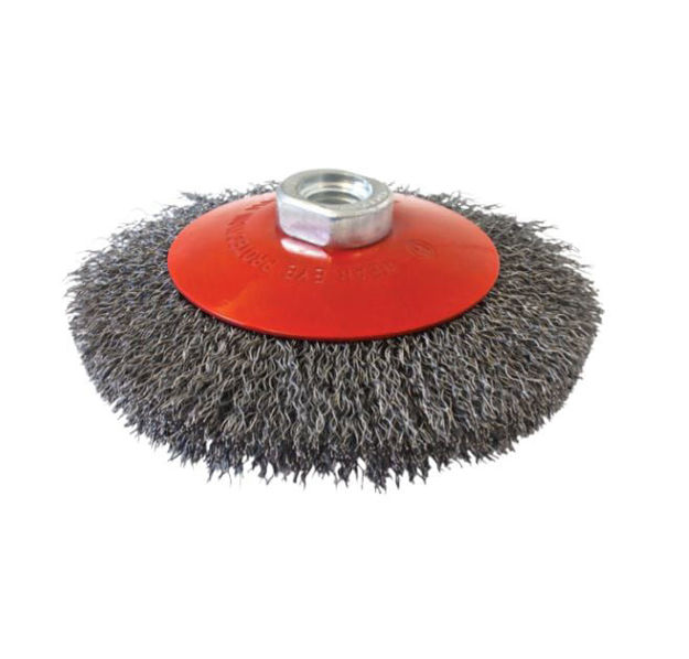 Imagen de CEPILLO CONICO ONDULADO ACERO 90MM INECO