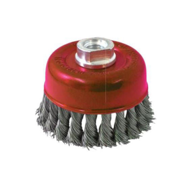 Imagen de CEPILLO COPA TRENZADO ACERO 100MM INECO