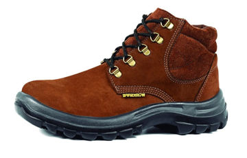 Imagen de BOTIN DE CUERO TOP NOBUCK MARRON TALLE 37 WORKSAFE