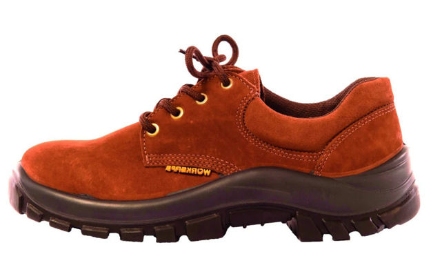 Imagen de ZAPATO DE CUERO TOP NOBUCK MARRON TALLE 34 WORKSAFE
