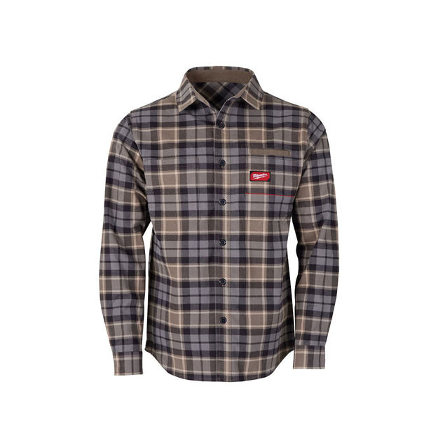 Imagen de CAMISA DE TRABAJO GRIDIRON GRIS TALLE M MILWAUKEE