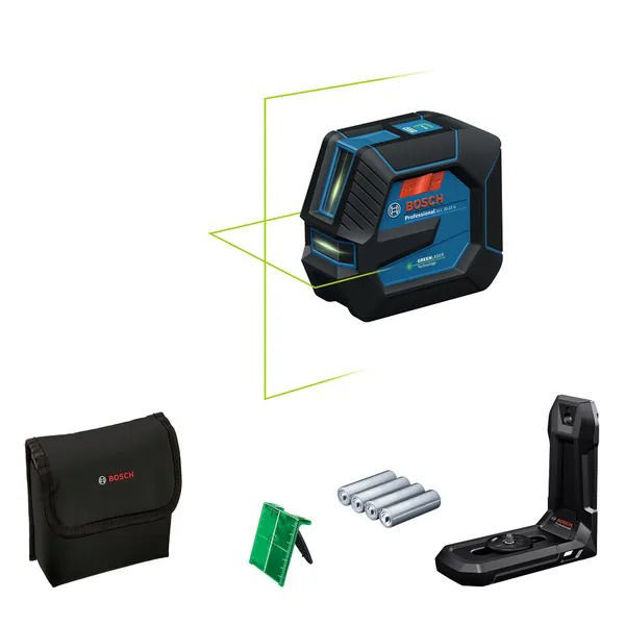 Imagen de NIVEL LASER 2 LINEAS VERDE 20 METROS GLL 20-22G BOSCH