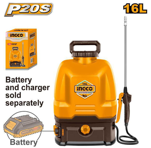 Imagen de PULVERIZADOR MOCHILA BATERIA 20V CARCAZA INGCO