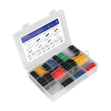 Imagen de KIT TERMOCONTRAIBLES 580 PIEZAS SPAGUETTI 4MM VOLTECK