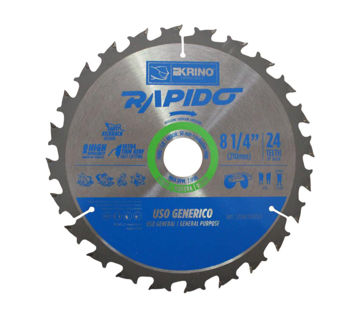 Imagen de CIRCULAR PARA MADERA 8.1/4" 24 DIENTES (210X30MM) KRINO