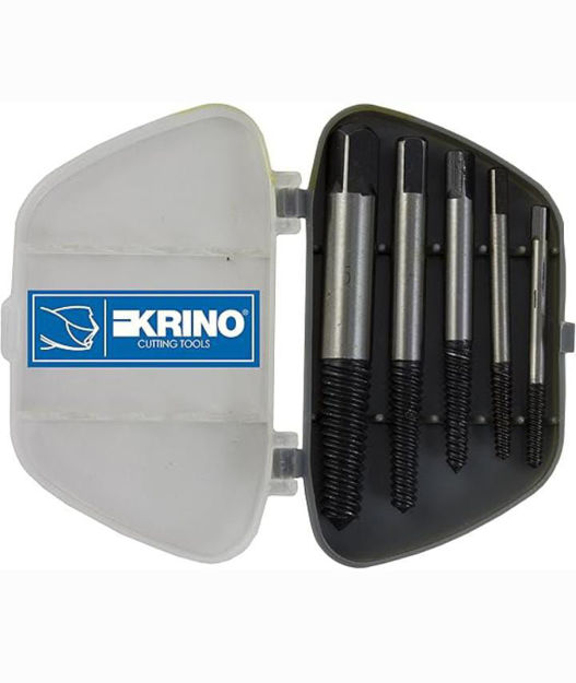 Imagen de EXTRACTOR TORNILLOS CONTRA MACHO 5 PIEZAS 1/8"- 3/4" KRINO