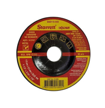 Imagen de DISCO DESBASTE PARA METAL 115 X 5.4 MM STARRETT