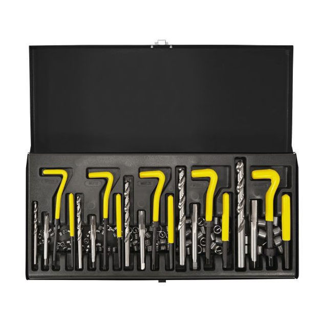 Imagen de JUEGO DE INSERTOS PARA ROSCA 131 PIEZAS M2 - M12 CROSSMASTER