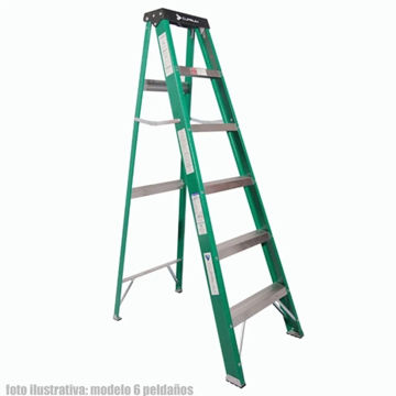 Imagen de ESCALERA TIPO TIJERA FIBRA DE VIDRIO 6 ESCALONES 1.8M CUPRUM