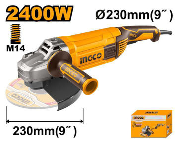 Imagen de AMOLADORA ANGULAR 9" 2400W INGCO