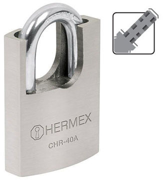 Imagen de CANDADO ALTA SEGURIDAD 40MM LLAVE ABLOY HERMEX